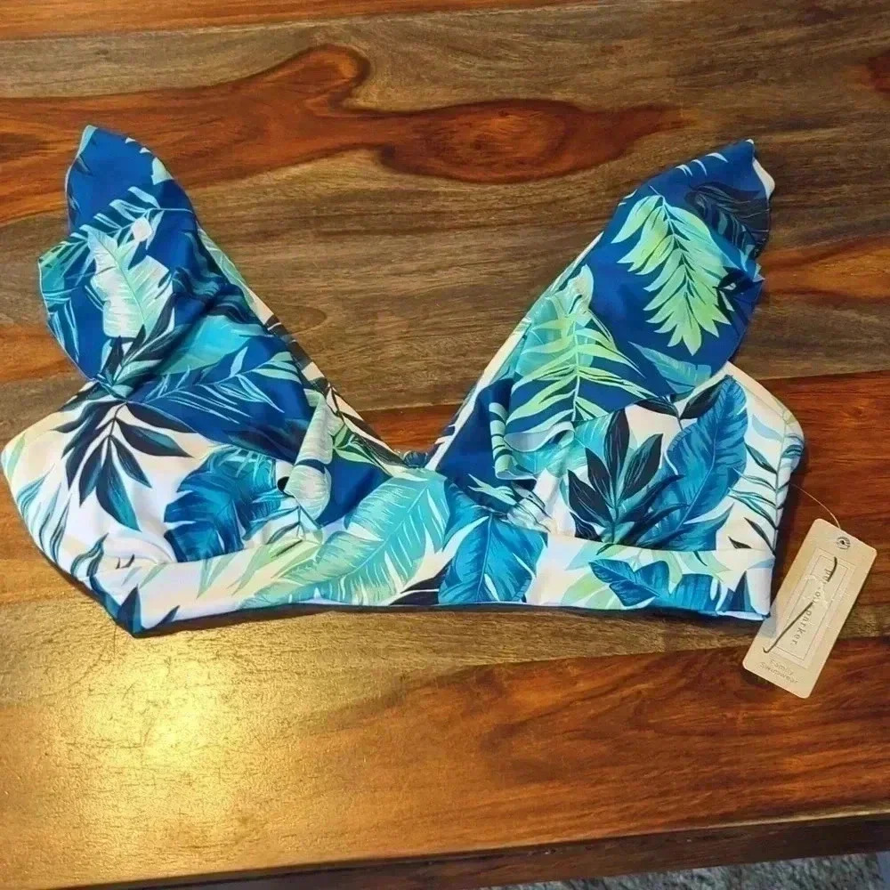 PEYTON & Parker women's tropical bikini top - Picture 3 of 9